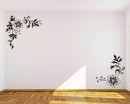 Bidiagonal Flowers Vinyl Decals Modern Wall Art